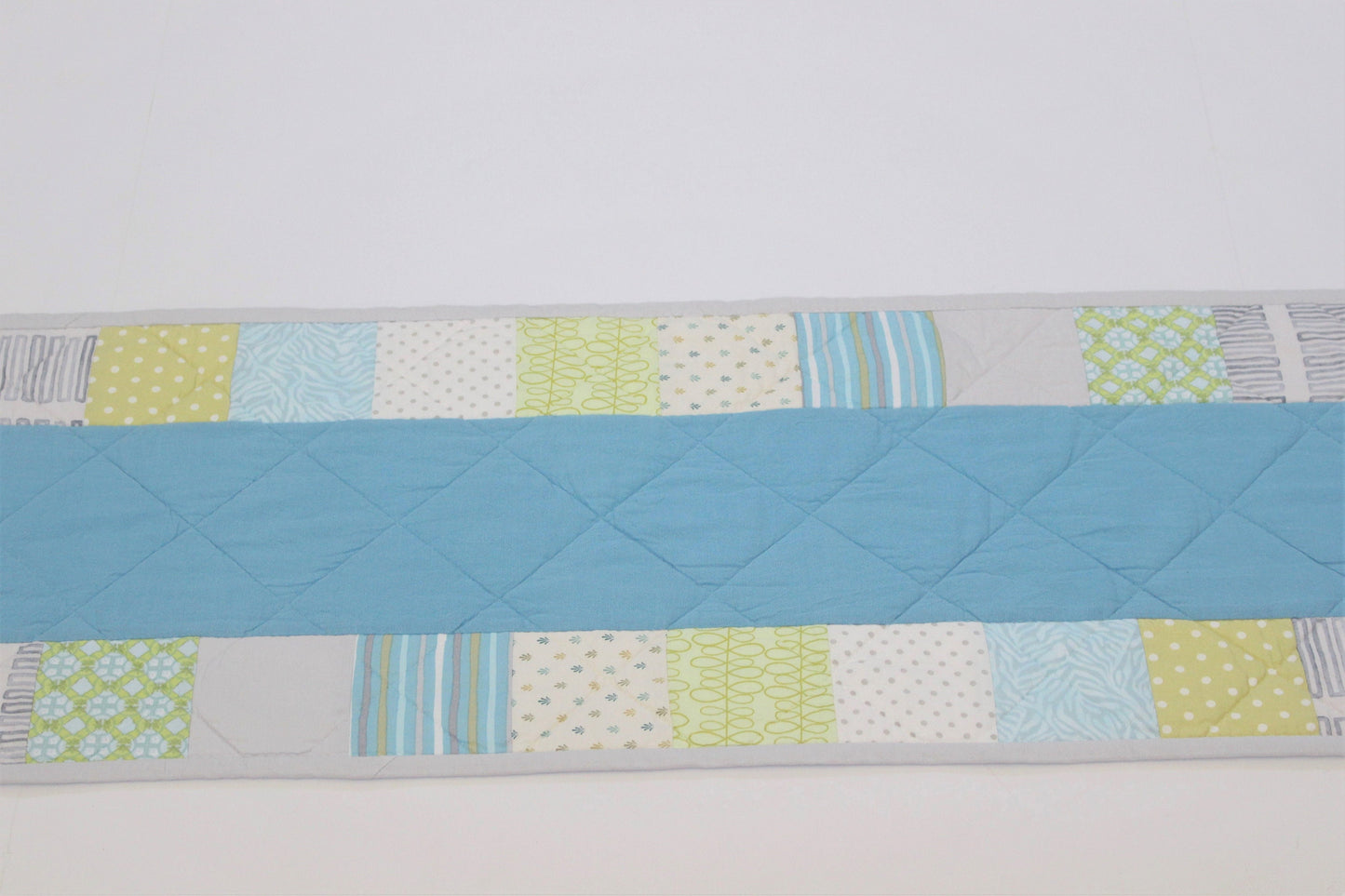 Blue & Green Quilted Table Runner