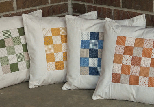 Farmhouse Patchwork Pillow Covers