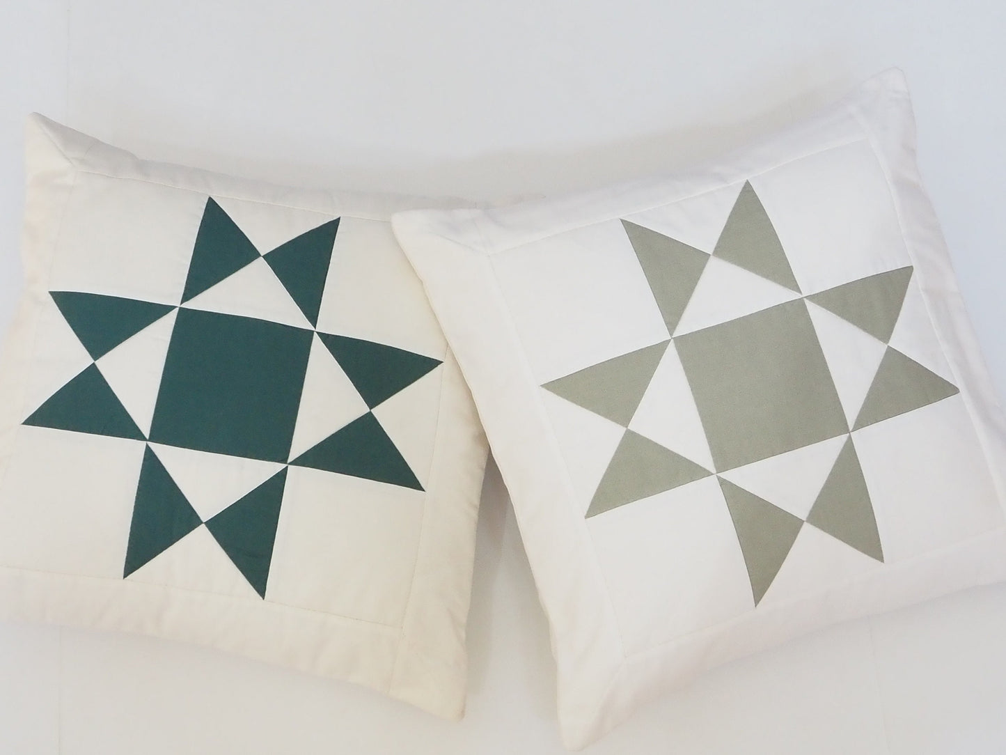 Quilted Star Patchwork Pillow Covers