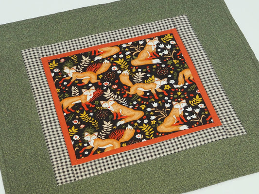 Fox Quilted Table Topper